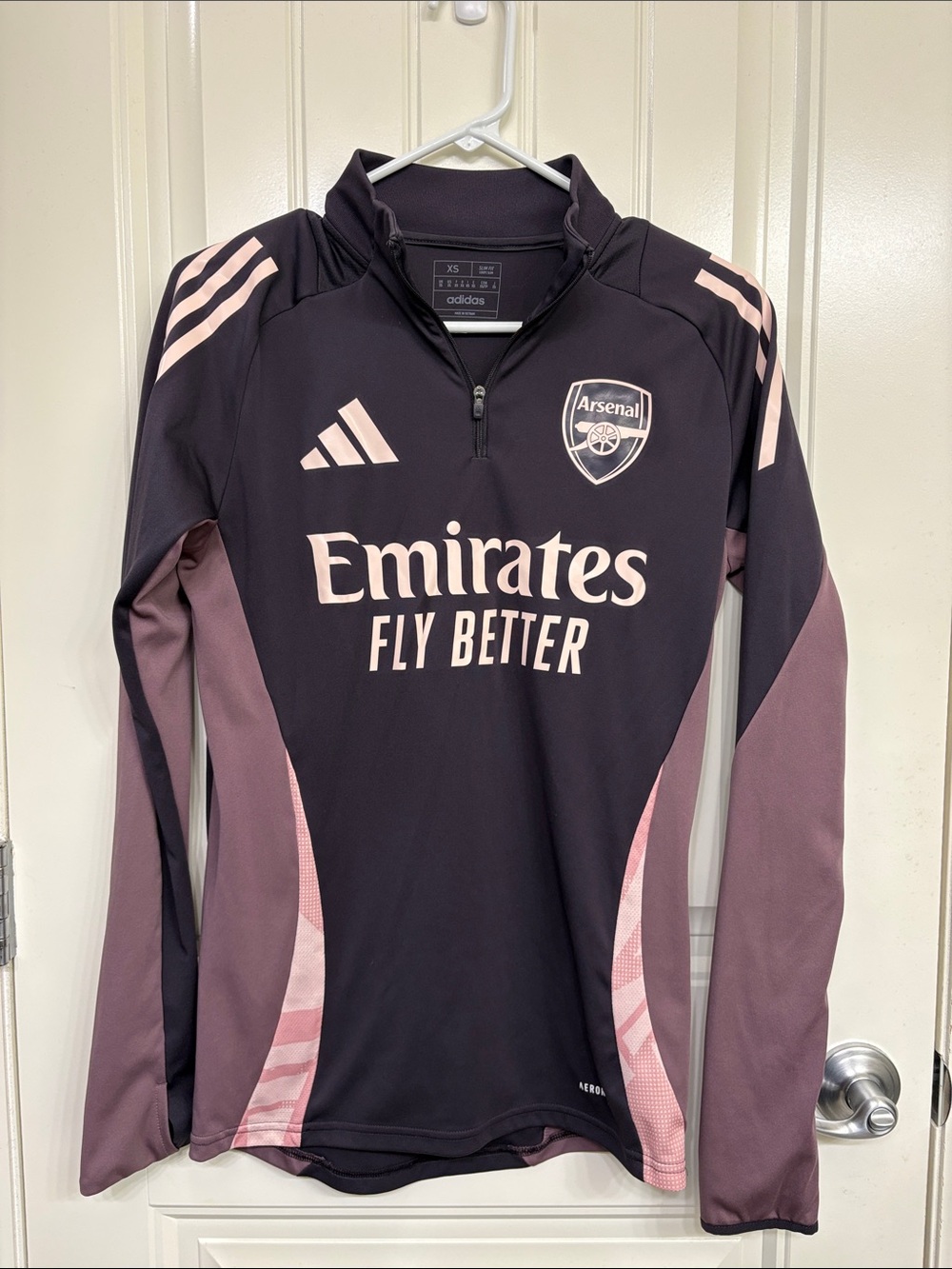 adidas Arsenal Training Top - Purple & Dusty Pink Accents